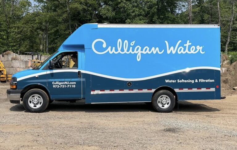 Box truck graphics for Culligan Water, by Lombardo Lettering, New Jersey
